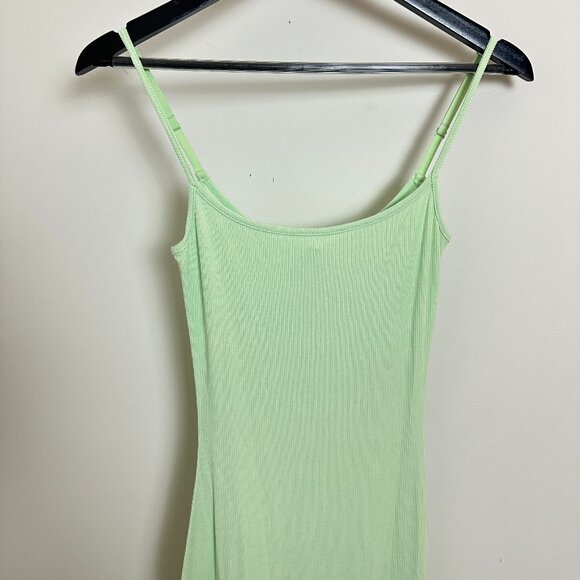 SKIMS Ribbed Long Slipdress in Honeydew Size Medium - Picture 4 of 10